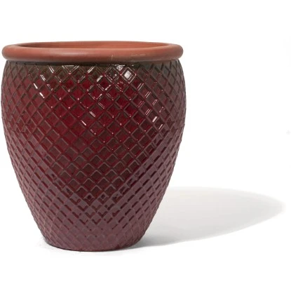 Kirschke Pflanzgefäß Farmhouse Pond 22 Cm Washed Red 1 Kirschke Pflanzgefäß Farmhouse Pond 22 Cm Washed Red