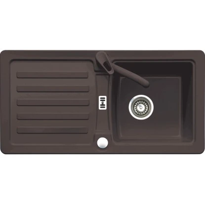 Eurodomo Einbauspüle Prima 86 Cm Espresso 1 Eurodomo Einbauspüle Prima 86 Cm Espresso