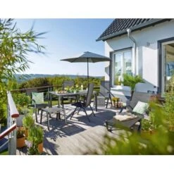 Sonnenliege Pacora Aus Textilen Anthrazit XL -Haushaltswaren Geschäft 209237 3299 5