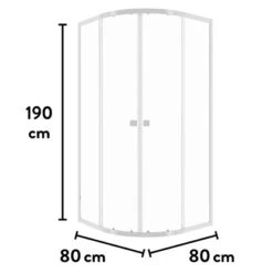 Baliv Duschkabine DUK-80.20R 80 Cm X 80 Cm Chrom -Haushaltswaren Geschäft 250312107720 VM01 190221 L
