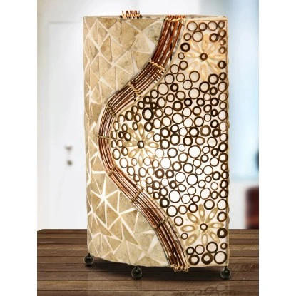 Globo Tischleuchte BALI Muschel 1 Globo Tischleuchte BALI Muschel