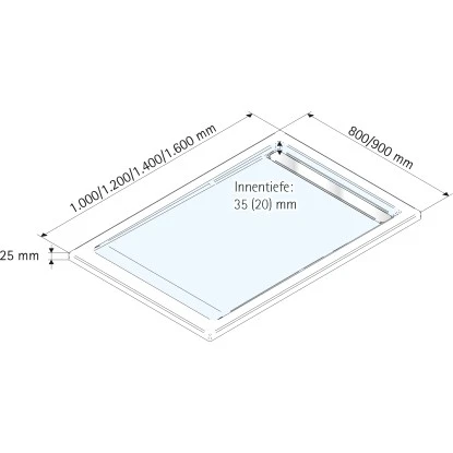 Schulte ExpressPlus Duschwanne Mit Rinne Extraflach 90x120cm 4 Schulte ExpressPlus Duschwanne Mit Rinne Extraflach 90x120cm – Bild 4