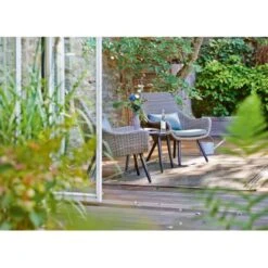 Balkonmöbel-Set Aliceville 3-teilig Polyrattan Grün-Grau 18 Balkonmöbel-Set Aliceville 3-teilig Polyrattan Grün-Grau -Haushaltswaren Geschäft 395294 Retro