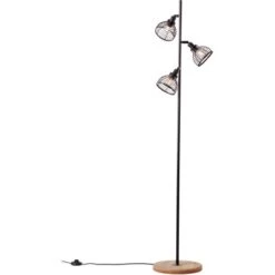 Brilliant Stehleuchte Avia Schwarz Und Holz -Haushaltswaren Geschäft 4004353397004 4731 CU 03