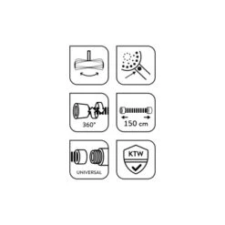 Baliv Überkopfbrause-Set KBS-14.120 Verchromt -Haushaltswaren Geschäft 4007873340123 110