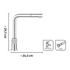 Baliv Küchenarmatur KI-1050 Verchromt 7 Baliv Küchenarmatur KI-1050 Verchromt -Haushaltswaren Geschäft 4007874116765 VM01 110920