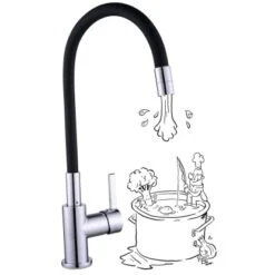 Baliv Küchenarmatur KI-1820 Chrom-Schwarz 9 Baliv Küchenarmatur KI-1820 Chrom-Schwarz -Haushaltswaren Geschäft 4007874206794 30