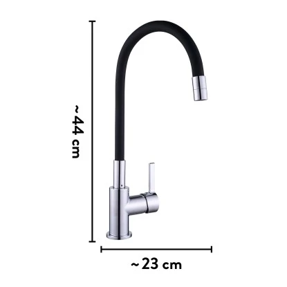 Baliv Küchenarmatur KI-1820 Chrom-Schwarz 7 Baliv Küchenarmatur KI-1820 Chrom-Schwarz – Bild 7