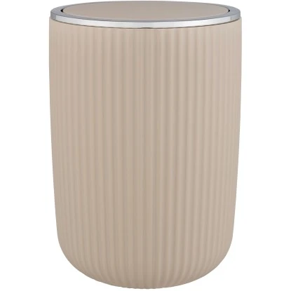 Wenko Schwingdeckeleimer Agropoli L Kosmetikeimer Mit Schwingdeckel 5,5 L Beige 2 Wenko Schwingdeckeleimer Agropoli L Kosmetikeimer Mit Schwingdeckel 5,5 L Beige – Bild 2