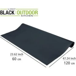 Wenko Spritzschutzmatte Suma 120 Cm X 60 Cm Wasserfest Und Abwischbar Schwarz -Haushaltswaren Geschäft 4008838383100 1068 03
