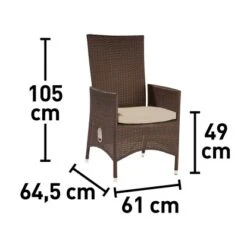 Gartensessel Davenport II Mit Verstellbarer Rückenlehne Aus Polyrattan Braun 5 Gartensessel Davenport II Mit Verstellbarer Rückenlehne Aus Polyrattan Braun -Haushaltswaren Geschäft 4048124970485 VM01 240820