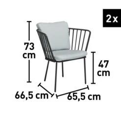 Balkonset Boonara Anthrazit 3-teilig -Haushaltswaren Geschäft 4048126607075 VM01 160920