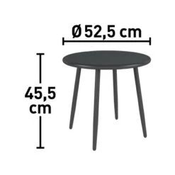 Balkonset Boonara Anthrazit 3-teilig -Haushaltswaren Geschäft 4048126607075 VM02 160920
