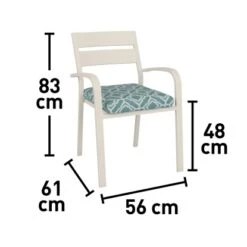 Stapelstuhl Prata Mit Sitzkissen 83 Cm X 56 Cm X 61 Cm 16 Stapelstuhl Prata Mit Sitzkissen 83 Cm X 56 Cm X 61 Cm -Haushaltswaren Geschäft 4048126613403 VM01 171120