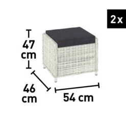 Lounge-Set Kalgan 6-teilig Wicker Eisgrau (B-Ware) 38 Lounge-Set Kalgan 6-teilig Wicker Eisgrau (B-Ware) -Haushaltswaren Geschäft 4048126625642 190