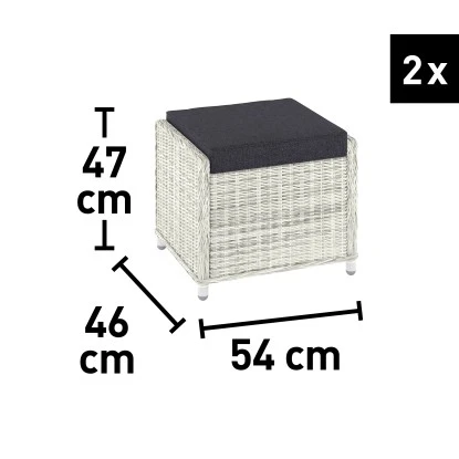 Lounge-Set Kalgan 6-teilig Wicker Eisgrau (B-Ware) 19 Lounge-Set Kalgan 6-teilig Wicker Eisgrau (B-Ware) – Bild 19