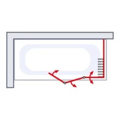 Schulte Komfort Badewannenfaltwand+Seitenwand 128,8 X 70 X 140 Cm -Haushaltswaren Geschäft 4060991004858 6