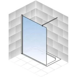 Schulte Alexa Style 2.0 Duschwand Walk In BlackStyle Atelier 1 Dekor 90 X 200cm -Haushaltswaren Geschäft 4060991056772 2053 5