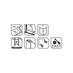 Baliv Duschkabine DUK-80.20R 80 Cm X 80 Cm Chrom -Haushaltswaren Geschäft 4250312107720 WEB02 270521