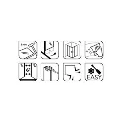 Baliv Duschkabine DUK-90.50E 90 Cm X 90 Cm Chrom -Haushaltswaren Geschäft 4250312107799 WEB02 270521