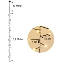 Amare LED-Lichterkette Galaxie 400 LEDs Mit Fernbedienung 6,7 M Warmweiß -Haushaltswaren Geschäft 4251083906468 4655 03