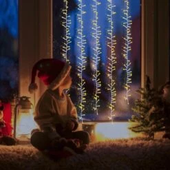 Amare LED-Clusterlichterkette Lichtervorhang Weiß -Haushaltswaren Geschäft 4251083910151 4655 02