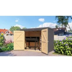 Bertilo Gartenschrank Box Bike 103 Cm X 207 Cm Anthrazit FSC® -Haushaltswaren Geschäft 42686005288 11021300 AB 02
