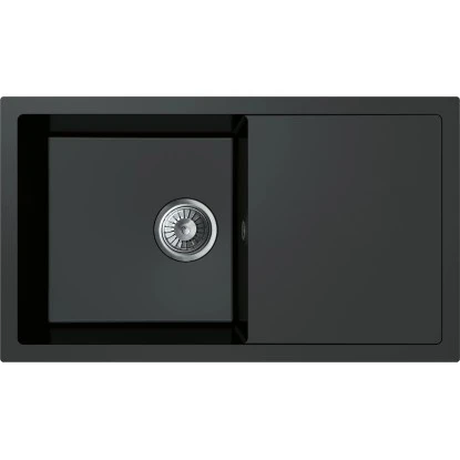 Miló Einbauspüle Granitverbundstoff Blissano 76 Schwarz 1 Miló Einbauspüle Granitverbundstoff Blissano 76 Schwarz