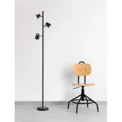 Trio LED Stehleuchte Narcos Schwarz Matt 1540 Mm X 280 Mm X 180 Mm -Haushaltswaren Geschäft 593487 2451 8