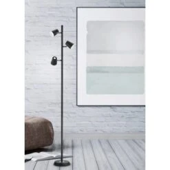 Trio LED Stehleuchte Narcos Schwarz Matt 1540 Mm X 280 Mm X 180 Mm -Haushaltswaren Geschäft 593487 2451 9