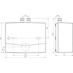 Vaillant Niederdruck Kleindurchlauferhitzer MiniVED H 3/3 N 3,5 KW Weiß -Haushaltswaren Geschäft 688243 4384 2