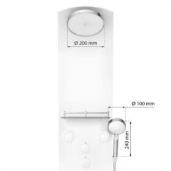 Eisl Duschpaneel Karibik 3 In 1 Mit Regendusche Sechs Massagedüsen Weiß 13 Eisl Duschpaneel Karibik 3 In 1 Mit Regendusche Sechs Massagedüsen Weiß -Haushaltswaren Geschäft 7663628 2759 4