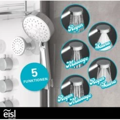 Eisl Duschpaneel Karibik 3 In 1 Mit Regendusche Sechs Massagedüsen Weiß 17 Eisl Duschpaneel Karibik 3 In 1 Mit Regendusche Sechs Massagedüsen Weiß -Haushaltswaren Geschäft 7663628 2759 8