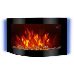 El Fuego Elektrokamin Davos (Zürich 2.0) Schwarz LED-Beleuchtung Dimmbar 2 KW -Haushaltswaren Geschäft 835888 2240 AY61911