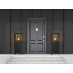 Gaskamin Ridera 6,5 KW Mit Panoramaglas Und Lava-Deko-Steinen -Haushaltswaren Geschäft 964 AB05 250820 ST L RET01